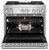 JDRP636HM JennAir NOIR 36" Dual Fuel Professional Range 4 Burners and Grill - Floating Black Glass