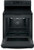 JB655DKBB GE 30" Freestanding Electric Range with Convection & Fifth Element - Black