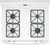 JGBS60DEKWW GE 30" Free-Standing Range with 4.8 cu. ft Capacity and Sealed Cooktop Burners - White