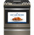JGS760EPES GE 30" Slide-In Front Control Convection Gas Range with No Preheat Air Fry and Self-Clean - Slate