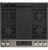 JGSS66EELES GE 30" Slide-In Front Control Gas Range with Steam Clean and In-Oven Broil - Slate