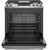 JGSS66SELSS GE 30" Slide-In Front Control Gas Range with Steam Clean and In-Oven Broil - Stainless Steel