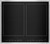 JIC4724HS JennAir 24" Lustre Stainless Induction Flex Cooktop - Black with Stainless Trim