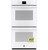 JKD3000DNWW GE 27" Electric Built-In Double Wall Oven with Never Scrub Heavy Duty Racks and Self Clean - White