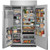 KBSD708MPS Kitchenaid 48" Built-In Side by Side Refrigerator with Ice and Water Dispenser - PrintShield Stainless Steel