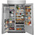 KBSD708MSS Kitchenaid 48" Built-In Side by Side Refrigerator with Ice and Water Dispenser - Stainless Steel