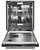 KDTM604KPS KitchenAid 24" Top Control Dishwasher with FreeFlex Third Rack - 44 dBA - PrintShield Stainless Steel