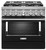 KFDC506JBK KitchenAid 36 Inch Smart Commercial-Style Dual Fuel Range with 6 Burners - Imperial Black