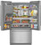 KRFF577KPS KitchenAid 36" 26.8 cu ft French Door Refrigerator with Exterior Ice and Water - Stainless Steel