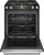 KSGG700EBS KitchenAid 5.8 Cu. Ft. 30" Gas 5 Burner Slide-in Convection Range Glass Touch Controls - Black Stainless Steel