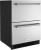 KUDF204KSB KitchenAid 24" 4.3 cu. Ft. Undercounter Double Drawer Refrigerator Freezer with Glass Shelves and Max Cool - Stainless Steel