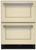 KUDR204KPA KitchenAid 24" Undercounter Double Drawer Refrigerator - Custom Panel