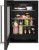 KURL314KBS KitchenAid 24" Refrigerator with Glass Door and Shelves with Metallic Accents - Left Hinge - PrintShield Black Stainless Steel