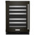 KUWL314KBS KitchenAid 24" Wine Cellar with Glass Door and Metal-Front Racks - Left Hinge - PrintShield Black Stainless Steel