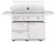 L42ATRFNG Lynx 42" Freestanding Outdoor Grill with All Trident Burners with Rotisserie - Natural Gas - Stainless Steel