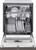 LDFN4542D LG 24" Front Control Dishwasher with Pocket Handle - 48 dBa - PrintProof Black Stainless Steel