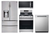 Package 1 - LG Appliance Package - 4 Piece Appliance Package with Gas Range - Stainless Steel