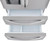 LMXS28626S LG 36" 27.8 cu. ft. Capacity 4 Door French Door Refrigerator with Slim SpacePlus Ice System - PrintProof Stainless Steel