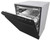 LDP6797BB LG 24" Fully Integrated QuadWash Dishwasher with 9 Wash cycles and SmartThinQ - Black