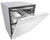 LDP6797WW LG 24" Fully Integrated Top Control QuadWash Dishwasher with 9 Wash cycles and SmartThinQ - White