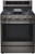 LRGL5825D LG 30" 5.8 cu.ft. Wifi Enabled Gas Range with InstaView Window and AirFry - PrintProof Black Stainless Steel