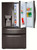 LRMDS3006D LG 36" 30 cu.ft. 4 Door French Door Refrigerator with Craft Ice Maker - PrintProof Black Stainless Steel