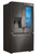 LSFXC2496D LG Studio 36" 23.5 cu. ft. Capacity Counter Depth French Door Refrigerator with InstaView Window and ColdSaver Panel - Black Stainless Steel