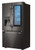 LSFXC2496D LG Studio 36" 23.5 cu. ft. Capacity Counter Depth French Door Refrigerator with InstaView Window and ColdSaver Panel - Black Stainless Steel