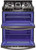 LTG4715BD LG 30" 6.9 Cu. Ft. Wi-Fi Enabled Gas Double Oven Slide-In Range with ProBake Convection and EasyClean Technology - Black Stainless Steel