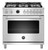 MAST366DFSXT Bertazzoni 36" Master Series Free Standing 6 Burner Dual Fuel Range with Self Clean Oven - Stainless Steel