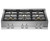 MAST366RTBXT Bertazzoni Master Series 36" Gas Rangetop Six Brass Burners - Stainless Steel