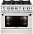 MCOR366N Capital 36" Culinarian Series Manual Clean Range with 6 Open Burners - Natural Gas - Stainless Steel