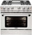 MCR364GN Capital Precision Series 36" Gas Range with 4 Power-Flo Burners & Thermo-Griddle - Natural Gas - Stainless Steel