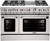 MCR486BL Capital Precision Series 48" Gas Range with 6 Power-Flo Burners & Hybrid Radiant BBQ Grill - Liquid Propane - Stainless Steel