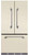 MELFDR23IVY AGA 36" Elise French Door Counter Depth Refrigerator - Ivory