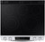 NE63T8311SS Samsung 30" Front Control Wifi Enabled Slide-In Electric Range with Self Clean and Convection - Fingerprint Resistant Stainless Steel