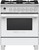 OR30SCG6W1 Fisher & Paykel 30" Classic Style Dual Fuel Range with Self-Clean Oven and AeroTech System - White