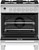 OR30SCG6W1 Fisher & Paykel 30" Classic Style Dual Fuel Range with Self-Clean Oven and AeroTech System - White