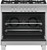 OR36SCG4X1 Fisher & Paykel 36" Classic Style Gas Range with Multi Shelf Cooking and Easy Cleaning - Stainless Steel