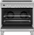 OR36SDI6X1 Fisher & Paykel 36" Contemporary Style Induction Range with 5 Cooking Zones and Nine Oven Functions - Stainless Steel