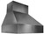 P726023 Trade-Wind 60" P7200 Series Pyramid Style Outdoor Wall Mount Barbecue Hood - 2300 CFM - Stainless Steel