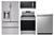 Package 2 - LG Appliance Package - 4 Piece Appliance Package with Electric Range - Stainless Steel