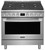 PCFD3670AF Frigidaire Professional 36" Dual Fuel Freestanding Range with Total Convection - Smudge Proof Stainless Steel