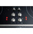 PP9830SRSS GE 30" Profile Built In Knob Control Downdraft Electric Cooktop with 4 Elements - Black with Stainless Steel Trim