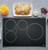 PHP9030SJSS GE Profile Series 30" Built-In Touch Control Induction Cooktop with 4 Induction Elements - Black with Stainless Steel Trim