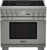 PRD364NLGU Thermador 36" Professional Series Pro Grand Commercial Depth Dual Fuel Range with (4) Burners & Grill - Stainless Steel