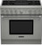 PRD364NLHU Thermador 36" Professional Series Pro Harmony Standard Depth Dual Fuel Range with (4) Burners & Grill - Stainless Steel