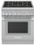 PRG305WH Thermador 30" Pro Harmony Standard Depth Gas Range with 5 Star Burners and QuickClean Base - Stainless Steel