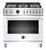 PROF366DFSBIT Bertazzoni 36" Professional Series Free Standing 6 Burner Dual Fuel Range with Electric Self Clean Oven - White