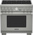 PRG366JG Thermador 36" Professional Series Six Burner Pro Grand Commercial Depth Natural Gas Range - Stainless Steel